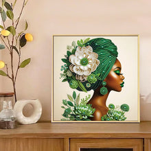 Load image into Gallery viewer, Diamond Painting - Partial Special Shaped - Elegant Woman (30*30cm)