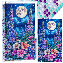 Load image into Gallery viewer, Diamond Painting - Full Round - Flowers Under The Moon (40*70cm)