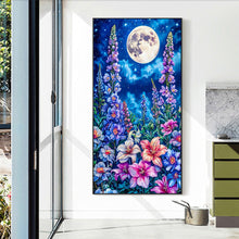 Load image into Gallery viewer, Diamond Painting - Full Round - Flowers Under The Moon (40*70cm)