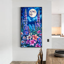 Load image into Gallery viewer, Diamond Painting - Full Round - Flowers Under The Moon (40*70cm)