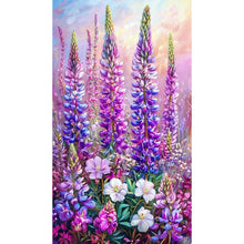 Load image into Gallery viewer, Diamond Painting - Full Round - Lavender Flowers (40*70cm)
