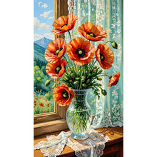 Load image into Gallery viewer, Diamond Painting - Full Round - Poppy Flowers (40*70cm)