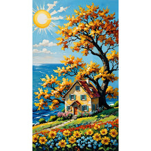 Load image into Gallery viewer, Diamond Painting - Full Round - Hillside House (40*70cm)