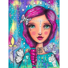 Load image into Gallery viewer, Diamond Painting - Full Square - Colorful Girl (30*40CM)