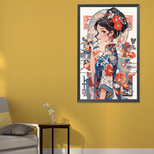 Load image into Gallery viewer, AB Diamond Painting - Full Round - Cheongsam Girl (40*65CM)