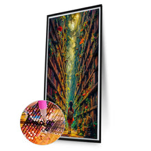 Load image into Gallery viewer, AB Diamond Painting - Full Round - Girl In The Bookshelf (40*70CM)