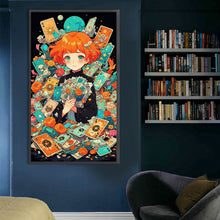 Load image into Gallery viewer, AB Diamond Painting - Full Round - Card Girl (40*70CM)