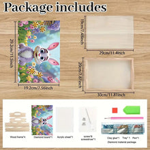 Load image into Gallery viewer, Wooden Garden Rabbit 5D DIY Diamond Painting Serving Tray for Home Decor