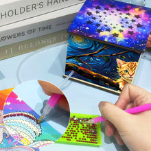 Load image into Gallery viewer, Diamond Aid Tool Portable Vacuum Diamond Painting Pen Kit (Starry Sky Cat)