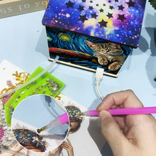 Load image into Gallery viewer, Diamond Aid Tool Portable Vacuum Diamond Painting Pen Kit (Starry Sky Cat)