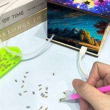 Load image into Gallery viewer, Diamond Aid Tool Portable Vacuum Diamond Painting Pen Kit (Sunset Trees)