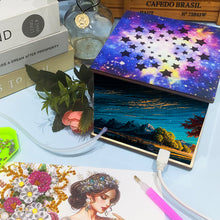 Load image into Gallery viewer, Diamond Aid Tool Portable Vacuum Diamond Painting Pen Kit (Sunset Trees)