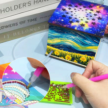 Load image into Gallery viewer, Diamond Aid Tool Portable Vacuum Diamond Painting Pen Kit (Starry Sky Village)