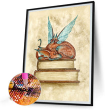 Load image into Gallery viewer, AB Diamond Painting - Full Round - Dragon On The Book (40*50CM)