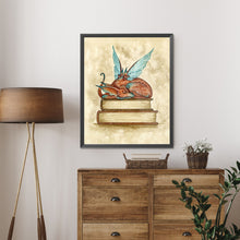 Load image into Gallery viewer, AB Diamond Painting - Full Round - Dragon On The Book (40*50CM)
