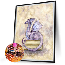 Load image into Gallery viewer, AB Diamond Painting - Full Round - Dragon On The Book (40*50CM)