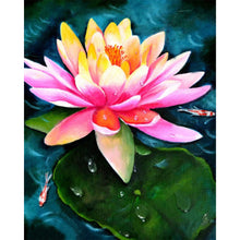 Load image into Gallery viewer, AB Diamond Painting - Full Round - Multi-Colored Lotus (40*50CM)