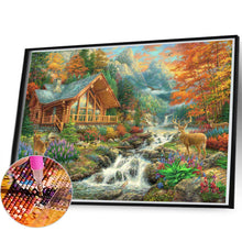 Load image into Gallery viewer, AB Diamond Painting - Full Round - Cabin In The Woods (60*40CM)