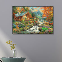Load image into Gallery viewer, AB Diamond Painting - Full Round - Cabin In The Woods (60*40CM)