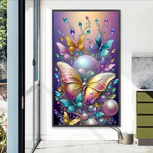 Load image into Gallery viewer, Diamond Painting - Full Square - Pearl Butterfly (40*70CM)