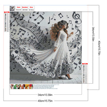 Load image into Gallery viewer, Diamond Painting - Full Round - Girl With Beautiful Skirt (40*40CM)