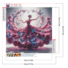 Load image into Gallery viewer, Diamond Painting - Full Round - Girl With Beautiful Skirt (40*40CM)