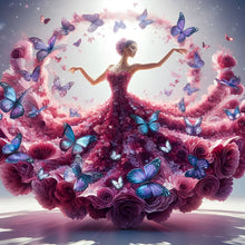 Load image into Gallery viewer, Diamond Painting - Full Round - Girl With Beautiful Skirt (40*40CM)