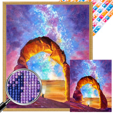 Load image into Gallery viewer, AB Diamond Painting - Full Square - Stone Gate Under The Aurora (40*50CM)