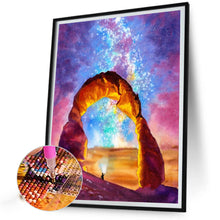 Load image into Gallery viewer, AB Diamond Painting - Full Square - Stone Gate Under The Aurora (40*50CM)