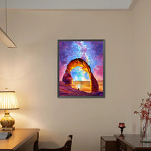 Load image into Gallery viewer, AB Diamond Painting - Full Square - Stone Gate Under The Aurora (40*50CM)