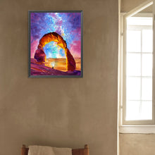 Load image into Gallery viewer, AB Diamond Painting - Full Square - Stone Gate Under The Aurora (40*50CM)