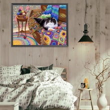 Load image into Gallery viewer, Diamond Painting - Full Square - Cat On The Sofa (40*30CM)