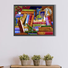 Load image into Gallery viewer, AB Diamond Painting - Full Square - Dragon On The Bookshelf (40*30CM)