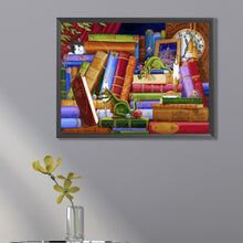 Load image into Gallery viewer, AB Diamond Painting - Full Square - Dragon On The Bookshelf (40*30CM)