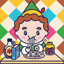 Load image into Gallery viewer, Diamond Painting - Full Round - Cartoon Characters Eating Breakfast (40*40CM)