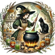 Load image into Gallery viewer, Diamond Painting - Full Round - Magic Witch (40*40CM)