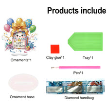Load image into Gallery viewer, Acrylic Special Shape Birthday Diamond Painting Desktop Ornaments for Home
