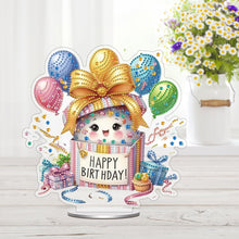 Load image into Gallery viewer, Acrylic Special Shape Birthday Diamond Painting Desktop Ornaments for Home