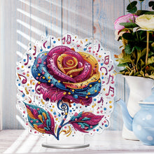 Load image into Gallery viewer, Acrylic Special Shape Flower Diamond Painting Desktop Ornaments for Home