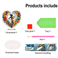 Load image into Gallery viewer, Acrylic Special Shape Heart Girl Diamond Painting Desktop Ornaments for Home