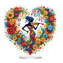 Load image into Gallery viewer, Acrylic Special Shape Heart Girl Diamond Painting Desktop Ornaments for Home