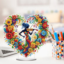 Load image into Gallery viewer, Acrylic Special Shape Heart Girl Diamond Painting Desktop Ornaments for Home