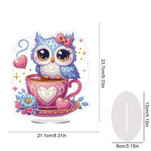 Load image into Gallery viewer, Acrylic Special Shape Owl Cup Diamond Painting Desktop Ornaments for Home
