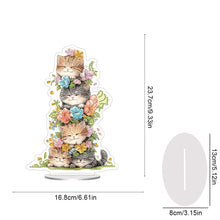 Load image into Gallery viewer, Acrylic Special Shape Cat Diamond Painting Desktop Ornaments for Home Decor