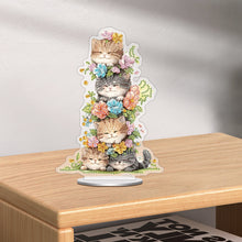 Load image into Gallery viewer, Acrylic Special Shape Cat Diamond Painting Desktop Ornaments for Home Decor
