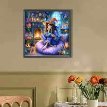 Load image into Gallery viewer, AB Diamond Painting - Full Round - Witch In Leisure Time (40*40CM)