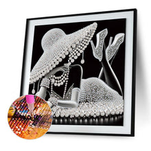Load image into Gallery viewer, Diamond Painting - Partial Special Shaped - Elegant Lady (30*30CM)
