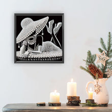 Load image into Gallery viewer, Diamond Painting - Partial Special Shaped - Elegant Lady (30*30CM)