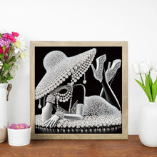 Load image into Gallery viewer, Diamond Painting - Partial Special Shaped - Elegant Lady (30*30CM)