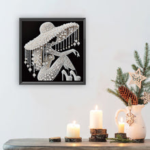 Load image into Gallery viewer, Diamond Painting - Partial Special Shaped - Elegant Lady (30*30CM)